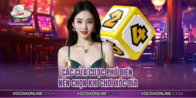 Các cửa cược phổ biến nên chọn khi chơi xóc đĩa